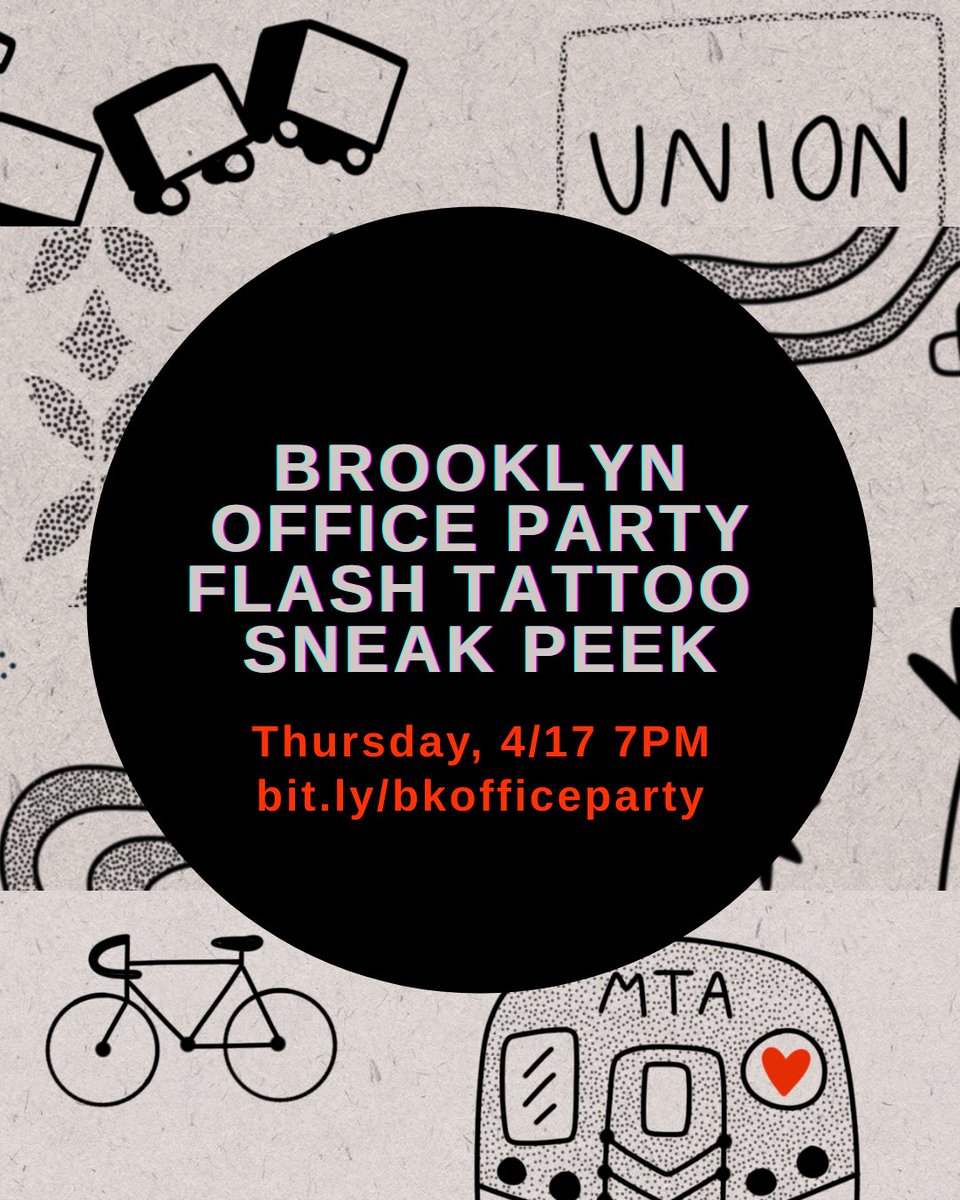 ✒️The revolution will be tattooed! Come to our party at <a href="/SILObrooklyn/">SILO</a>  next Thursday 4/17 where artist Kathryn Jaynes will be doing socialist FLASH TATTOOS. Get some ink and make it a night to remember!

Early bird tickets just $20 bit.ly/bkofficeparty