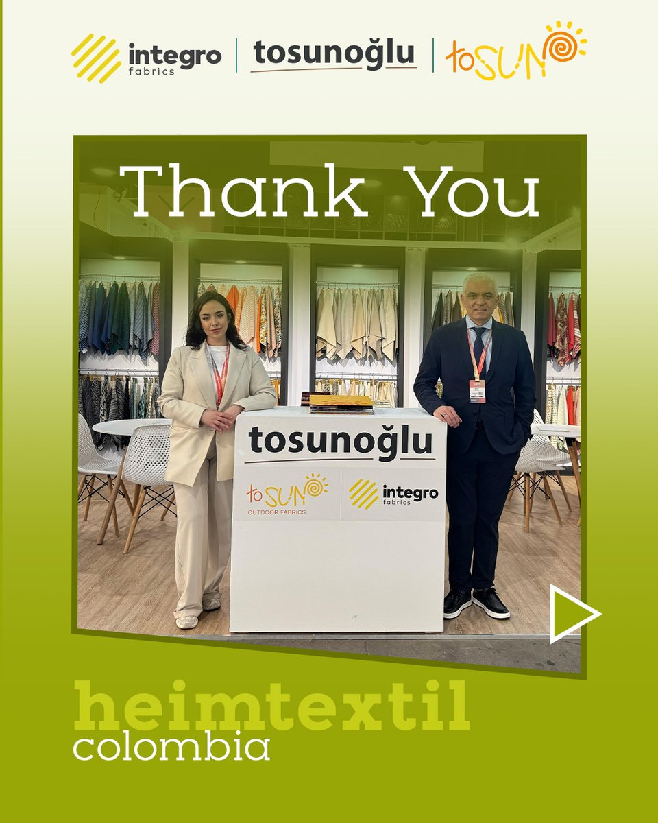 tosunoglu_tr's tweet photo. At Heimtextil Colombia, we showcased our indoor and outdoor fabric collections, sharing solutions that add elegance and functionality to various living spaces. https://t.co/HSgMRUuPwI