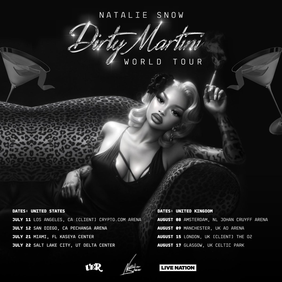 badgirlnuni's tweet image. We are officially three months away from the #DirtyMartiniWorldTour 🍸 ~ #Snowstorms, I can NOT wait to see each &amp;amp; every one of you guys. Nor can I wait to make more memories 🥲

General tix now on sale. Shop NatalieSnow via #IMVU.

Which city y'all coming to?