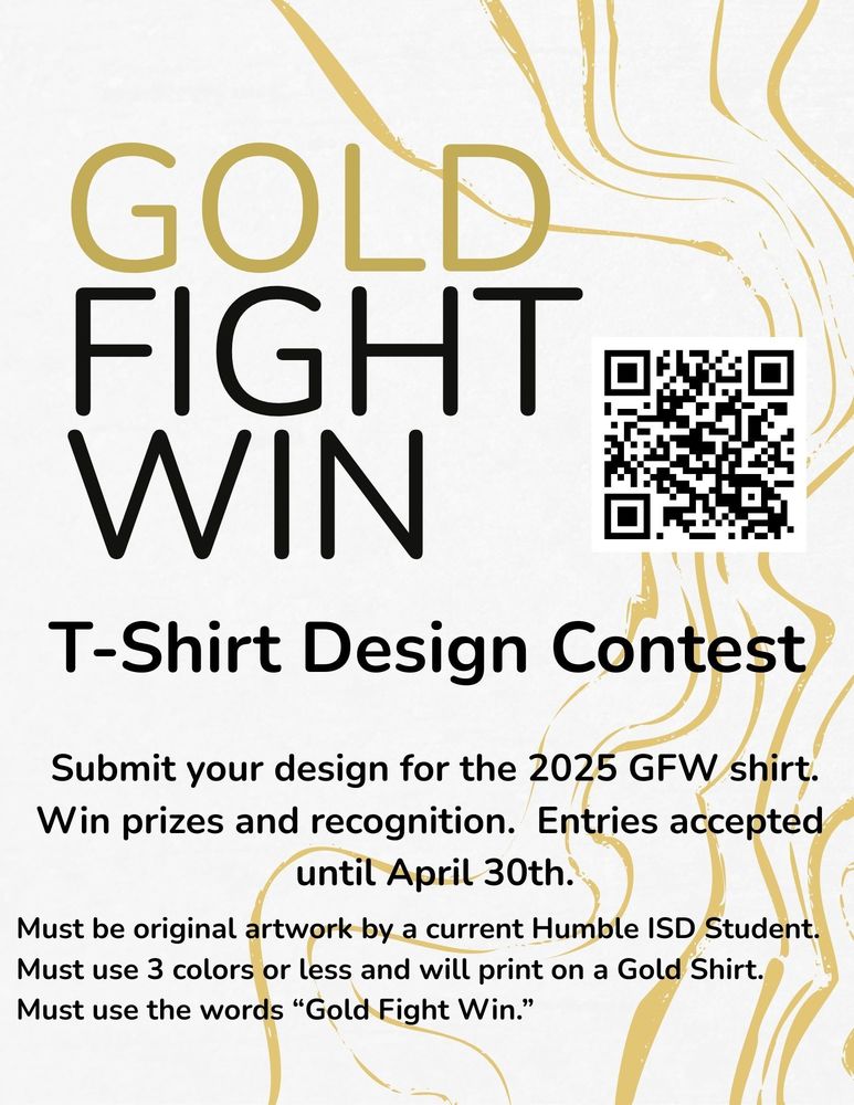 Gold Fight Win T Shirt Design Contest humbleisd.net/o/hhe/article/…