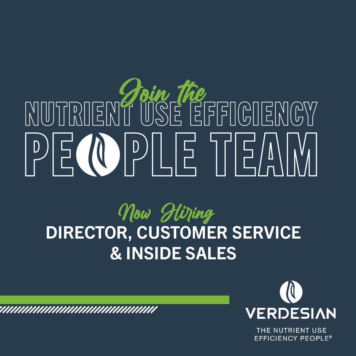 Verdesian is looking for a Director, Customer Service &amp; Inside Sales to work in the corporate office in Cary, North Carolina.

Apply now: recruiting.ultipro.com/VER1014VLSUL/J…