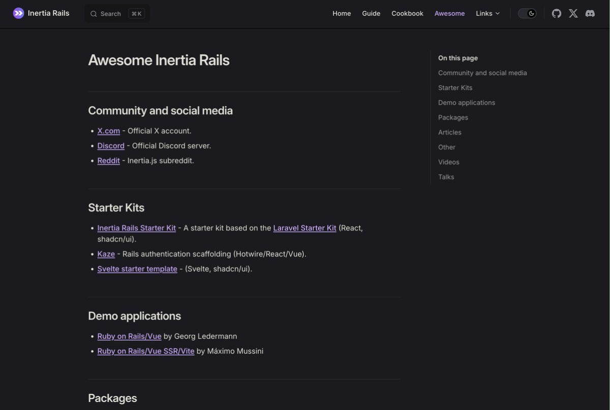 skryukov_dev's tweet photo. Inertia Rails is awesome, right? That's why we're creating a page to highlight community efforts, including videos, articles, demo applications, and open-source projects. Join us by sharing your work—or someone else's—we'd love to feature it! https://t.co/8733qKvTvV