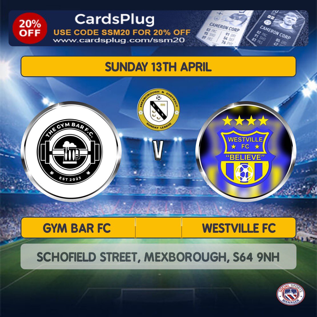 Straight back at it this Sunday…..