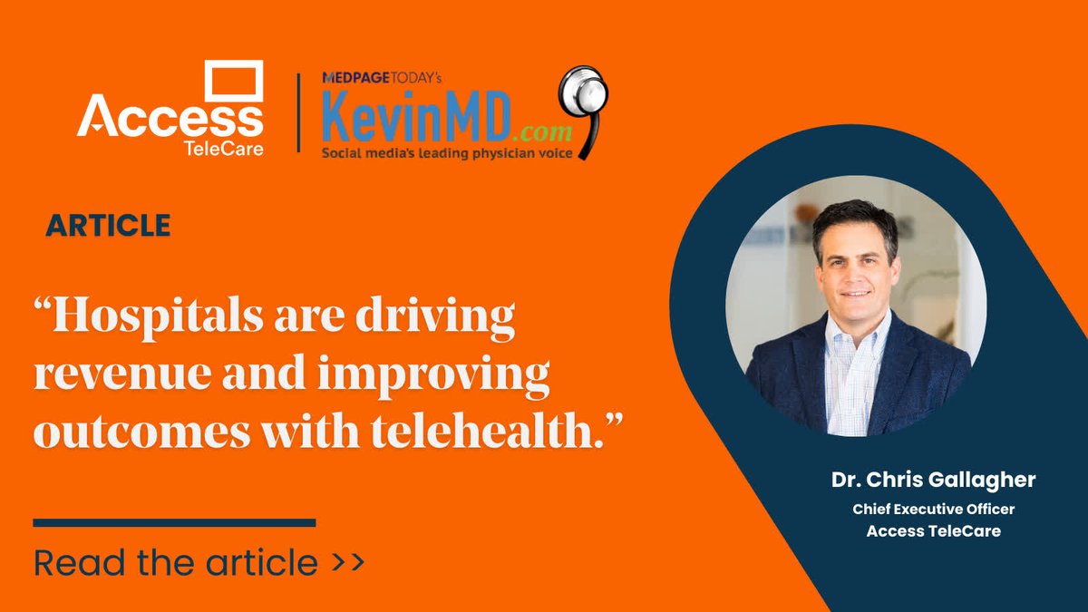 In his latest article on KevinMD, Access TeleCare CEO Chris Gallagher, M.D. explores how hospitals are turning to telemedicine to reduce transfers, improve outcomes, and operate at higher levels of capacity — especially in underserved areas.

📖 Read more: accesstelecare.com/blog/the-power…