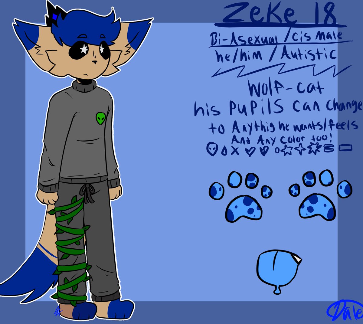 kipmation's tweet photo. Zeke new ref sheet!??  WHAT https://t.co/sN6liGePt2
