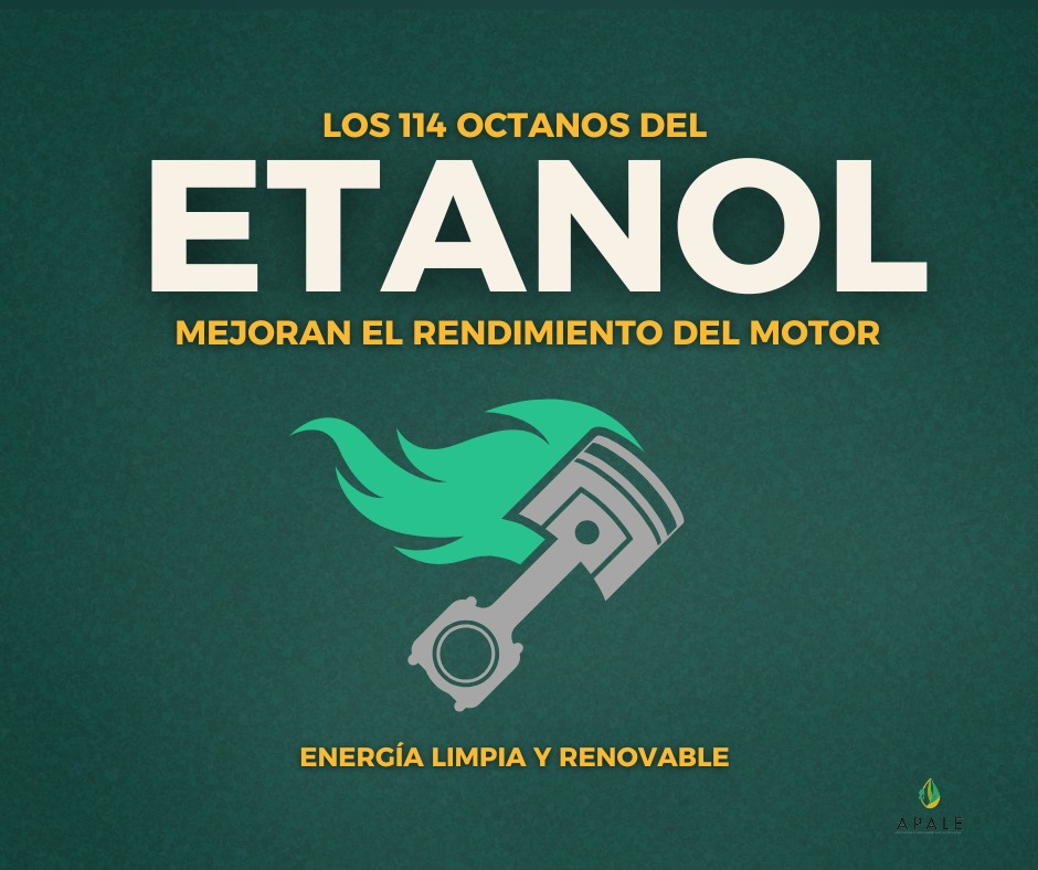 El #etanol tiene 114 octanos, es superior a las nafta importadas de 80 y 95 octanos. Su mezcla en la gasolina disminuye las emisiones contaminantes, por ser un biocarburante de origen vegetal, sin azufre y bajo en carbono. Es una gran solución para mitigar el cambio climático. 💪