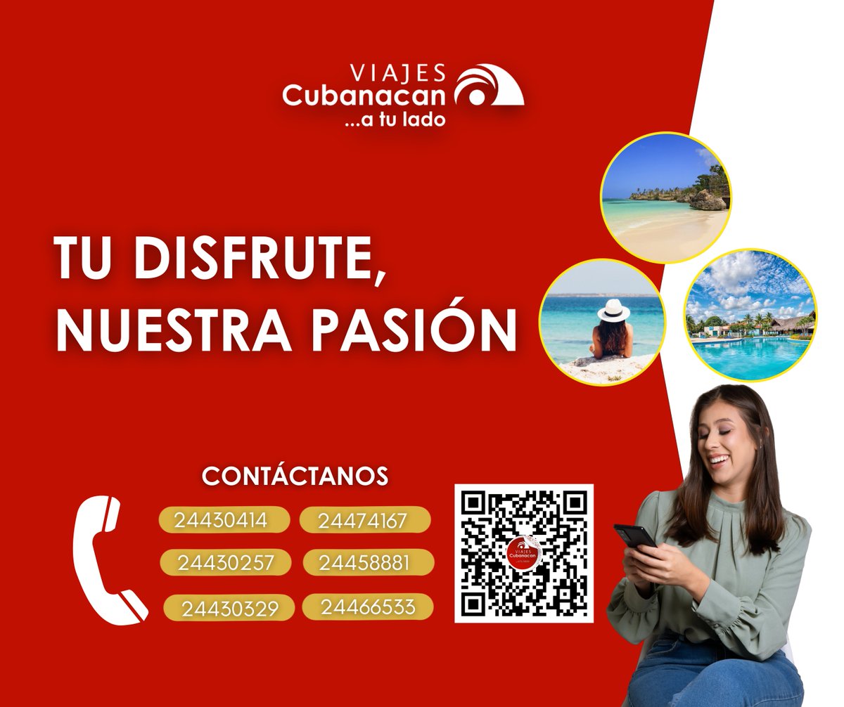 ¡Tu próxima gran aventura te está esperando en #ViajesCubanacanHolguin!

¡Déjanos ser tu brújula en esta aventura hacia destinos de ensueño! No dejes que la rutina te detenga. 

linktr.ee/avcubanacan_ho…

#ViajesCubanacán #atulado #travel #turismo #CubaÚnica <a href="/MinturCuba/">Ministerio Turismo</a>