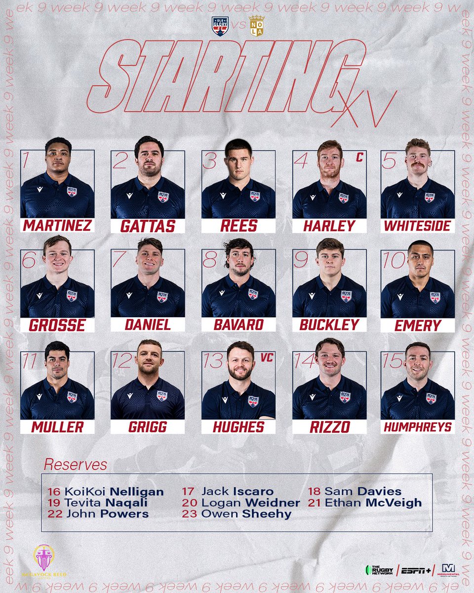 Your Week 9 squad is ready to rumble💥

Brought to you by McGavock Reed Law Firm⚖️

#ScrumTogether