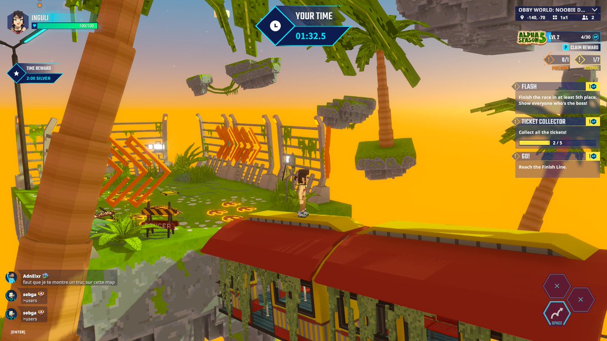 inga_cool's tweet photo. Who wants to race me in Obby World? @TheSandboxGame 🏃‍♂️💨 🏁 https://t.co/AColpmINHl #AlphaSeason5 https://t.co/OfZKa4fGPs