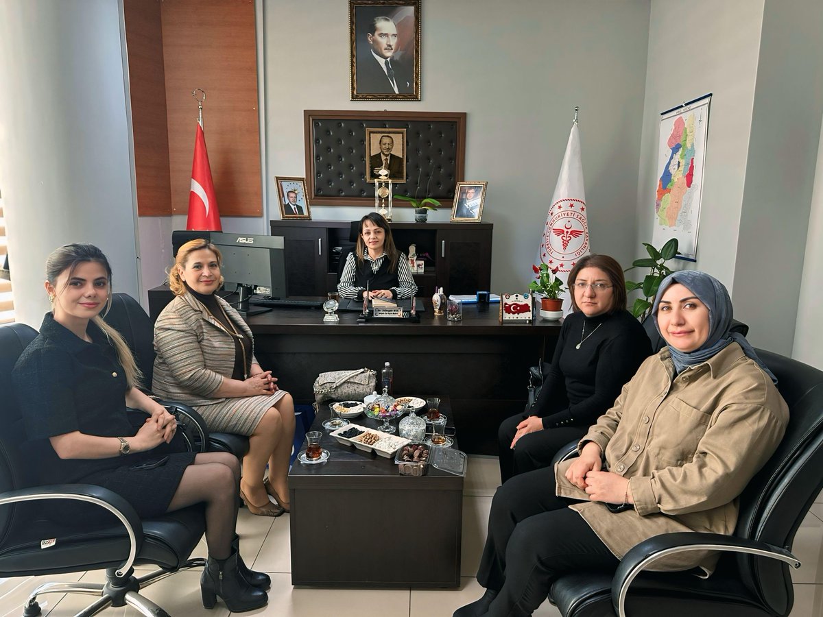 Kurul Başkanımız Semra Odabaşı, Başkan Yardımcılarımız Sema Cacim Nurcan Arap ve Nurcan Rençber; İpekyolu İlçe Sağlık Müdürü Sn. Zübeyde Kul'u ziyaret etti. Ziyarette; Sağlık Turizmi konusunda fikir alışverişinde bulunuldu.

<a href="/SemraOdabasi/">Semra Odabaşı</a> <a href="/Semacbkcccm/">Sema cacim</a> <a href="/ArapNurcan/">Nurcan Arap</a> <a href="/Nurcanrencberr/">Nurcan Rençber</a>
