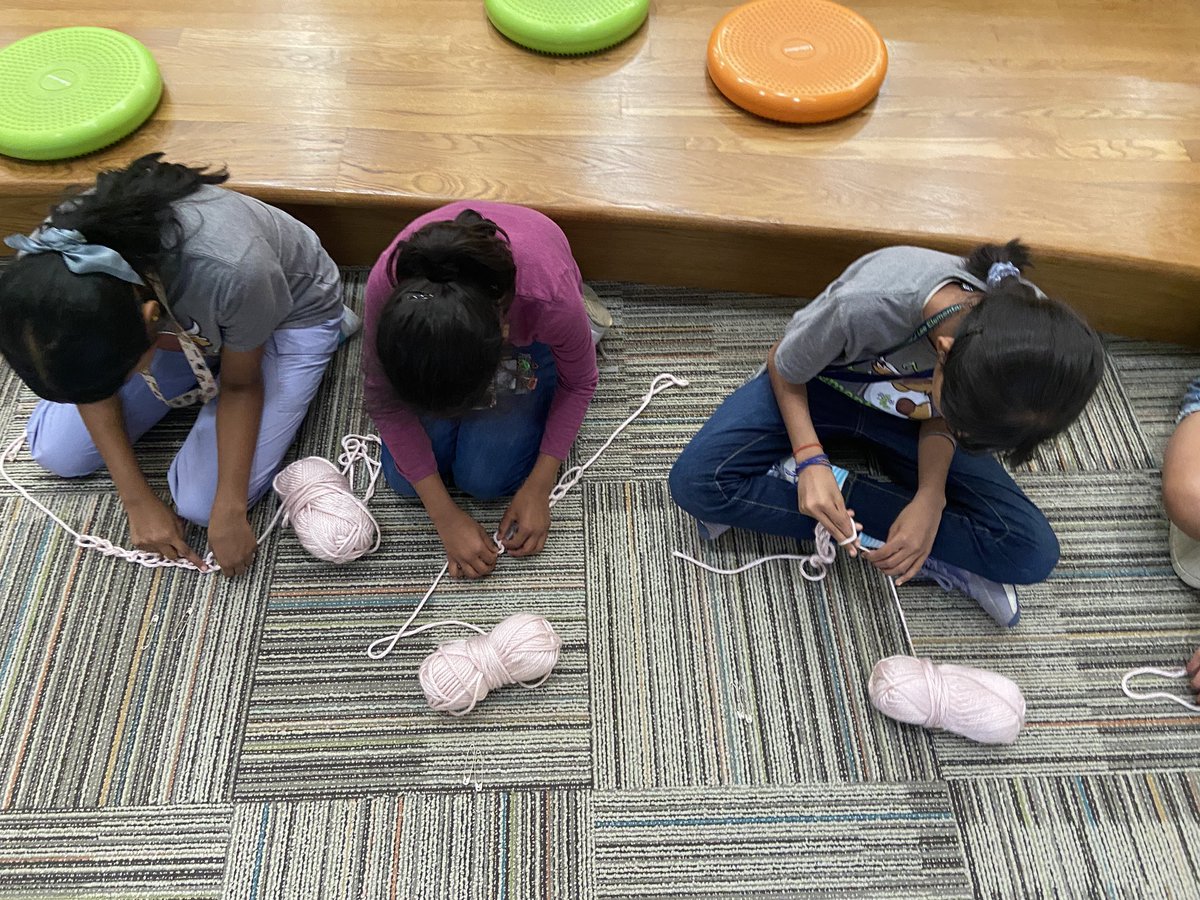 Lee Elementary Library (@rjleelib) on Twitter photo Working on some finger crochet! <a href="/NetZeroLee/">Richard J. Lee Elementary</a> <a href="/CISDlib/">Coppell ISD Libraries</a> Working on some finger crochet! <a href="/NetZeroLee/">Richard J. Lee Elementary</a> <a href="/CISDlib/">Coppell ISD Libraries</a>