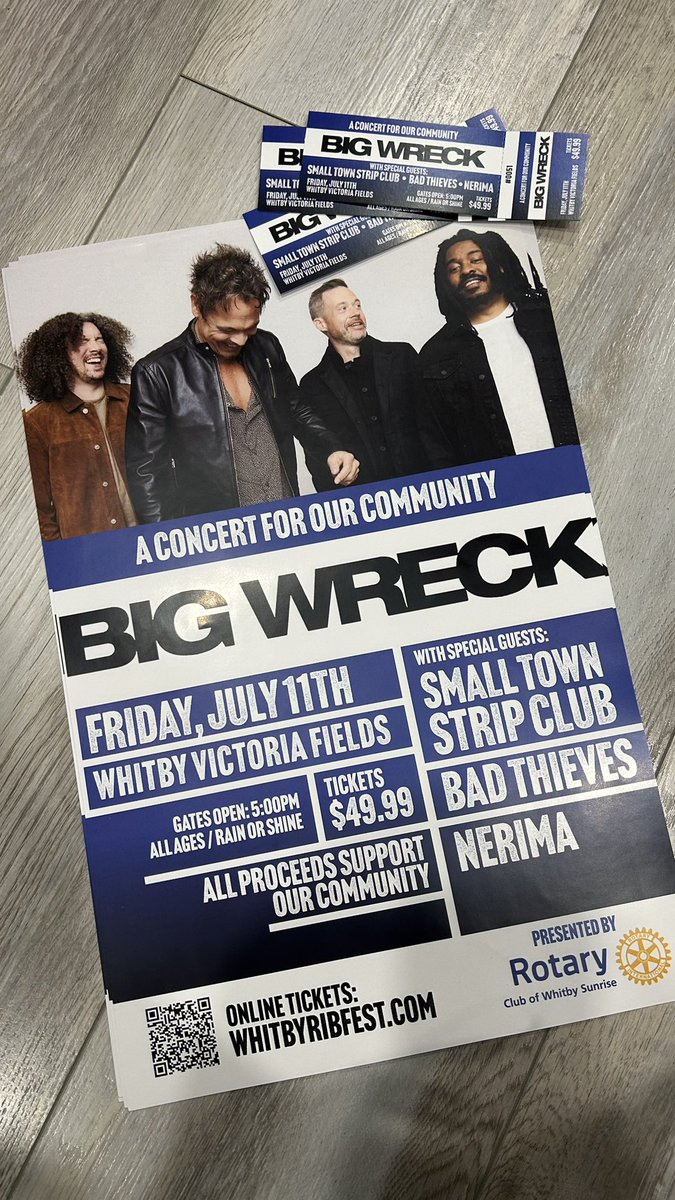 NERIMAofficial's tweet photo. in case you missed it, we’re opening for Big Wreck at Whitby’s RibFest this year! dm us for physical tickets and avoid the fees online! 🗣️🎫 https://t.co/Xn1Lh3wN9U
