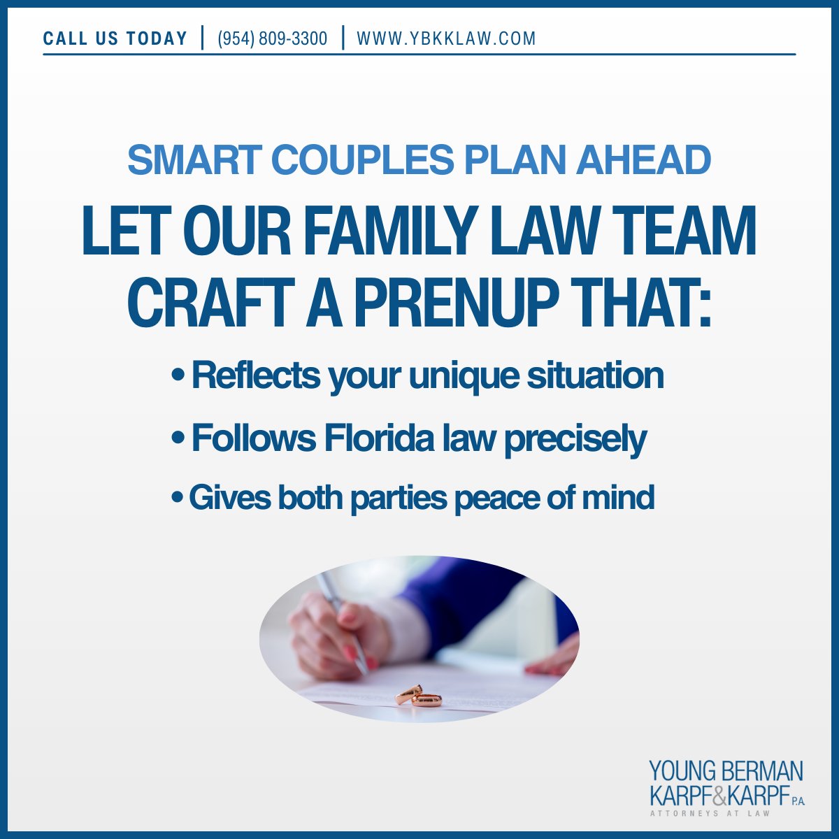 FlaFamilyLaw's tweet photo. Modern relationships deserve modern solutions. We help Florida couples approach prenuptial agreements as an act of care and responsibility, providing security while honoring their partnership—because love is about the future, and so is smart legal planning.

#FamilyLaw #prenup https://t.co/UxJYZQP4vj