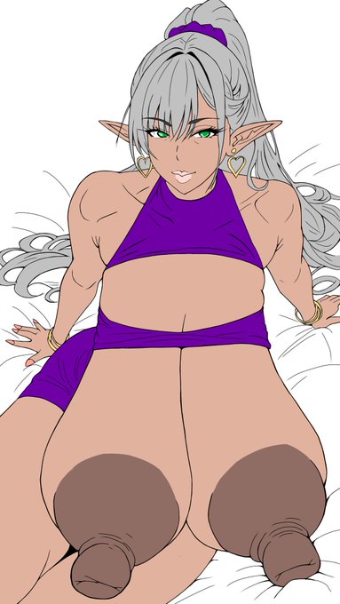 おはようのムラムラ…っ❤️夜中に覚醒して今更眠たくなってきた…っ❤️お仕事ヤバい…っ❤️熟成エルフ下塗り❤️ 