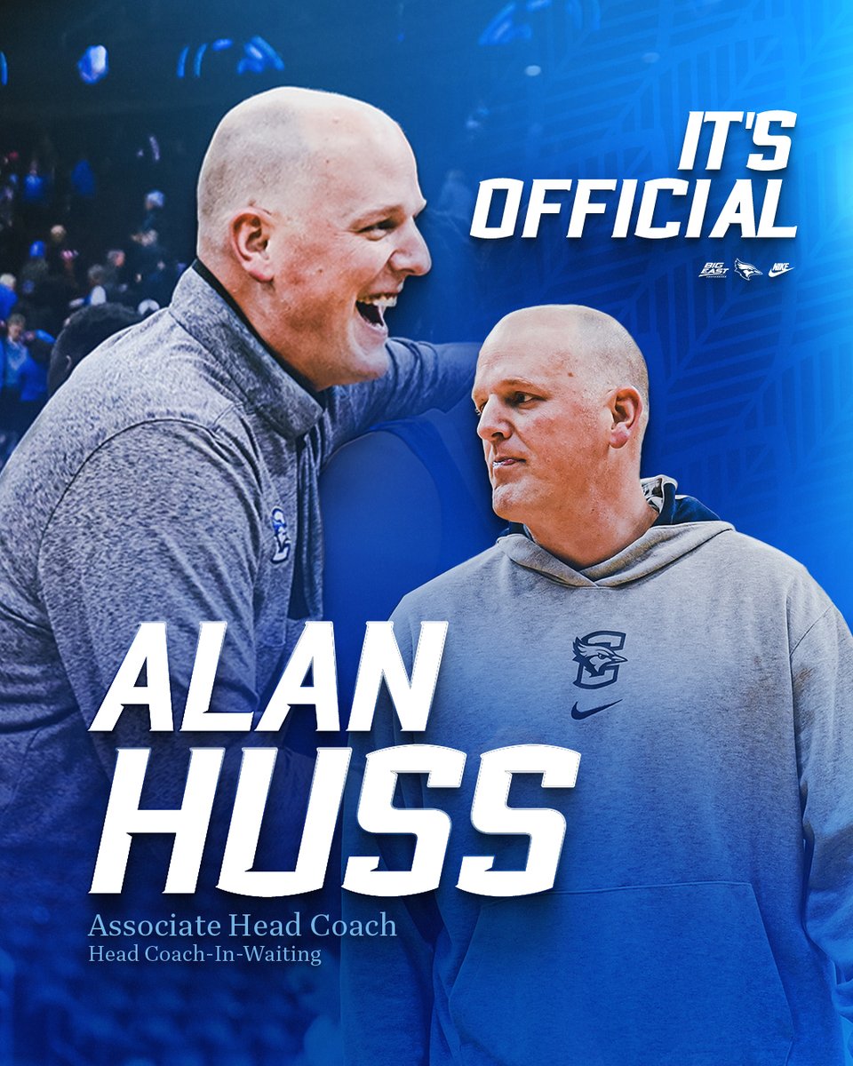 BluejayMBB's tweet photo. 𝐈𝐓'𝐒 𝐎𝐅𝐅𝐈𝐂𝐈𝐀𝐋 ✍️

Welcome back to Creighton, Associate Head Coach Alan Huss!

📰 https://t.co/RgQHePFL9O 

#GoJays https://t.co/n16bd29byz
