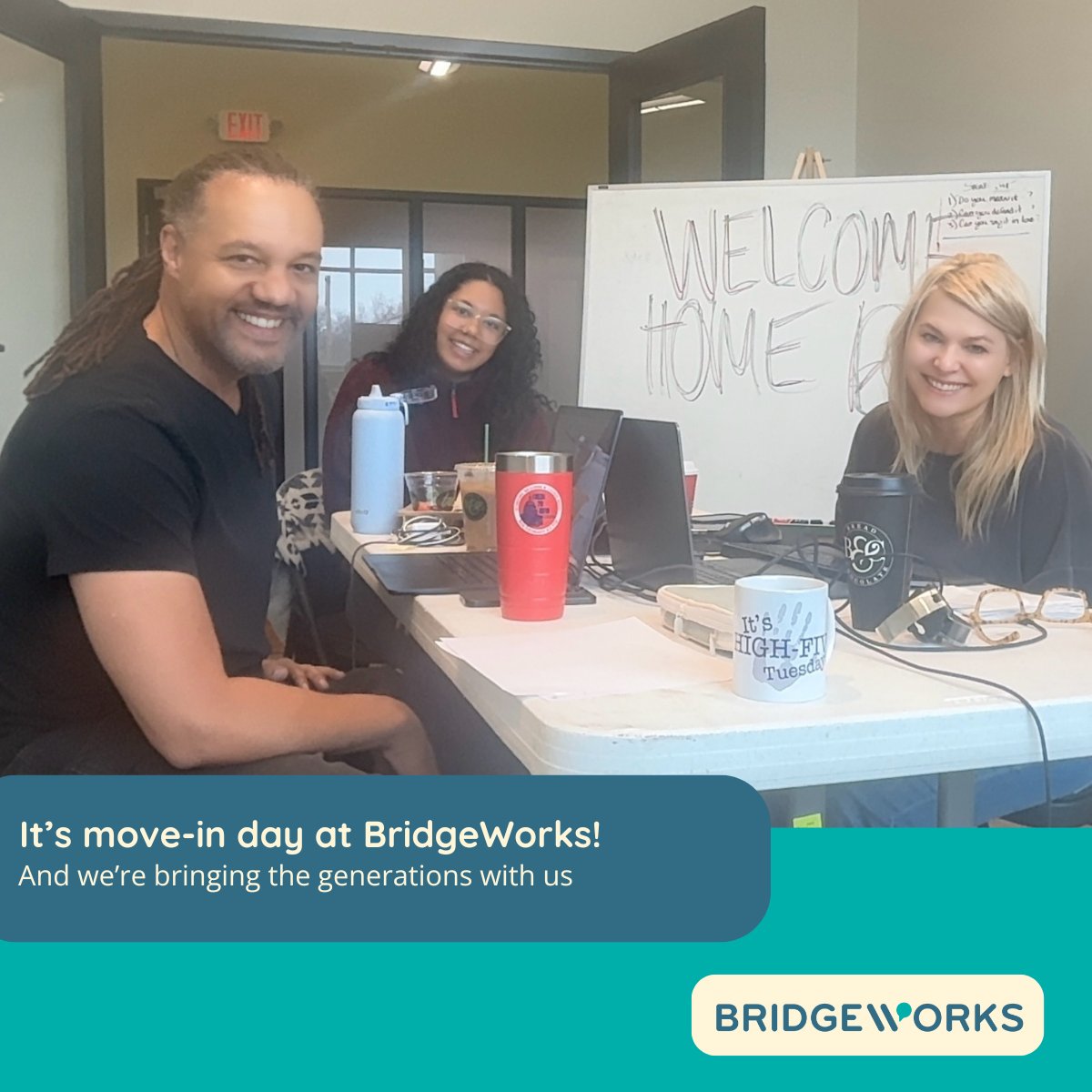 Welcome home, BridgeWorks. 🏡💻✨

New office, same mission: helping workplaces thrive across generations.

#generations #thegenpeople #genZ #millennials #genX #babyboomers #BackToTheOffice #WorkplaceVibes #BridgeWorksHQ #ModernWorkplace #InclusiveLeadership