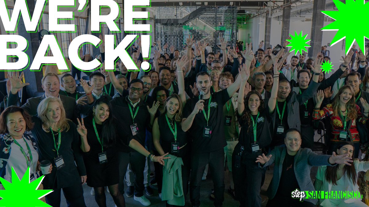 🚨 Step San Francisco is BACK!
🗓️ 20-21 August 📍1 Beach St

The most founder-first tech fest returns to the Bay with:
🤖 AI agents &amp; deeptech breakthroughs
🧠 GenAI + real-world scaling
💸 Raw venture talk
🌍 Global founder energy

👇 Jump in early:
Visit StepSF.com