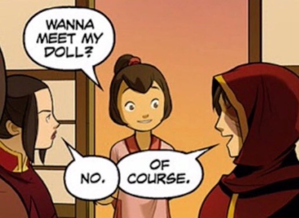 nicostrid's tweet photo. this single panel showing the difference between zuko and azula is so funny https://t.co/D6N0fNounn