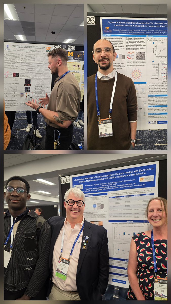 Joel D Bumgardner (@bumgardnerjd) on Twitter photo Delighted to have shared work on my electrospun chitosan guided bone regeneration membanes in large animal model at #SFB2025 and to see great presentations by <a href="/jenningslab/">Barbara Jennings</a> & <a href="/GaryBowlin7/">Gary Bowlin</a> Delighted to have shared work on my electrospun chitosan guided bone regeneration membanes in large animal model at #SFB2025 and to see great presentations by <a href="/jenningslab/">Barbara Jennings</a> & <a href="/GaryBowlin7/">Gary Bowlin</a>