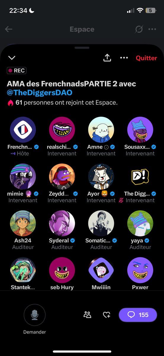 Ash24___'s tweet photo. An amazing AMA with @frenchnads_xyz and @TheDiggersDAO 💜💜

A huuuuge thanks for inviting me !
love you guys
hope to have another one soon 🙈💜

#monad https://t.co/XiqGSLuF79