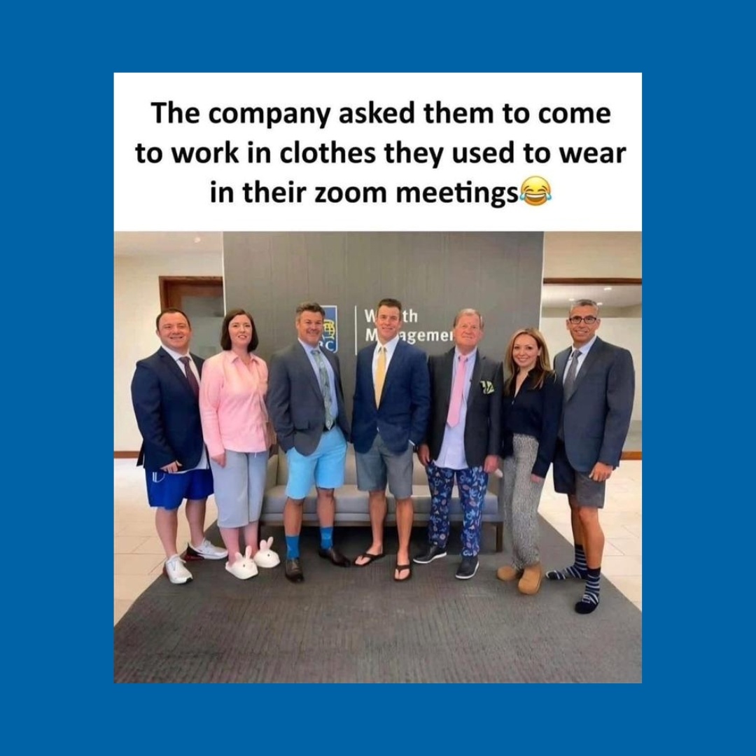 TenisiTech's tweet image. At TenisiTech, we’re 100% remote—which means business on top, comfort on the bottom, and delivering IT excellence no matter what we’re wearing.  Who else mastered the Zoom mullet? 💼🩳 

#RemoteWorkLife #WFHStyle #TechHumor