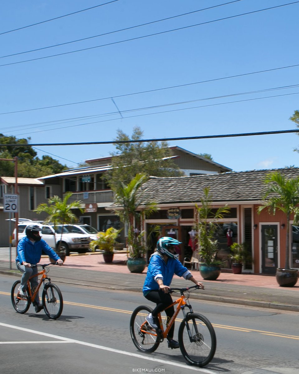 bikingmaui's tweet photo. Cycling through Makawao Town takes you back in time to Maui’s paniolo (Hawaiian cowboy) heritage, mixed with the artistic soul of the upcountry. Discover local galleries and boutiques on two wheels. #MakawaoBiking #PanioloCountry #UpcountryMaui https://t.co/R0F6fuAYB4