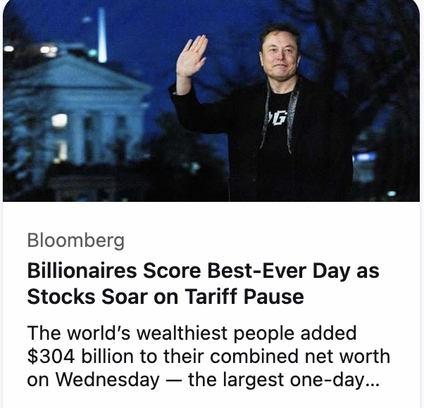 TomDNaughton's tweet photo. When stocks plummeted last week, it was bad and it was Trump's fault. Now when stocks go up, it's bad because billionaires benefit. And it's Trump's fault.

Your totally unbiased "news" media at work. https://t.co/hdFNtc2ZBe