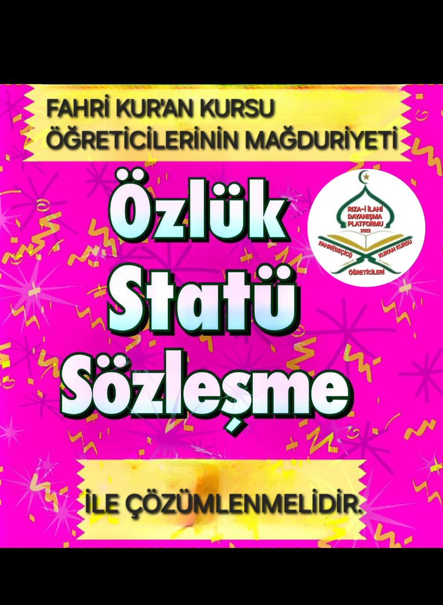 <a href="/can_tuna34/">CAN TUNA TELCİ</a> ✅Kadrolu kkö ile aynı işi yaptığı hâlde, 
hiçbir hakka sahip olmayan, 
FAHRİ(geçici) KURAN KURSU ÖĞRETİCİLERİ’nin 
✅Mağduriyetleri ne zaman giderilecek?
Adalet aranıyor...

<a href="/RTErdogan/">Recep Tayyip Erdoğan</a>
<a href="/dbdevletbahceli/">Devlet Bahçeli</a>
<a href="/AvOzlemZengin/">Av. Özlem Zengin 🇹🇷</a>
<a href="/isikhanvedat/">Prof. Dr. Vedat Işıkhan</a>
<a href="/yasaryldrmMHP/">Yaşar Yıldırım</a>