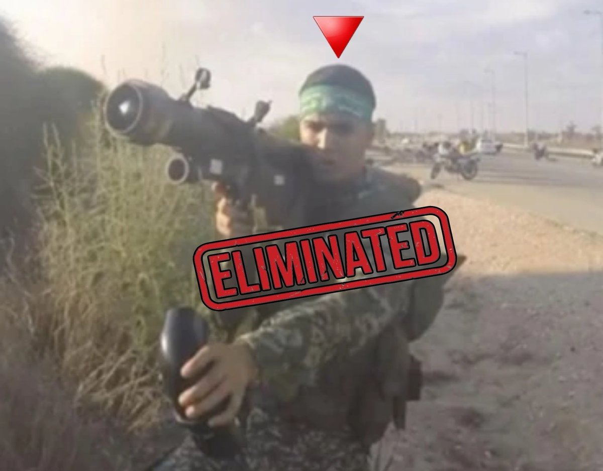 HuntersOfNazis's tweet photo. Eliminated ❌️ 

The terrorist Ismail Shakhshekh has officially joined the long list of terrorists who participated in the October 7th massacres—and are now nonexistent. 

One by one. 💥 https://t.co/1D4p7un1ox