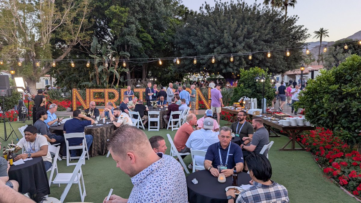 vmblog's tweet photo. Had a fantastic time at this year's #NerdioCon2025 event. The @GetNerdio team did an amazing job from start to finish. The closing party last night was a great way to wrap up the event. #NerdioCon #Nerdio https://t.co/b0TwXj1beN