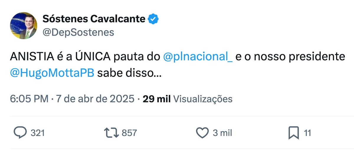 A gente costuma alertar mas é mais didático quando eles mesmos se entregam: Tá aí o líder do PL assumindo que não tá nem aí pro povo, só quer livrar o Bolsonaro mesmo.