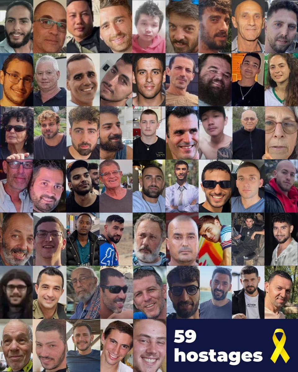 jeremo12's tweet photo. Ils sont encore 59 otages du Hamas à Gaza.

S’il vous plaît, partagez. 

Ne les oubliez pas. 🇮🇱🎗️ https://t.co/vK3MsElcCO