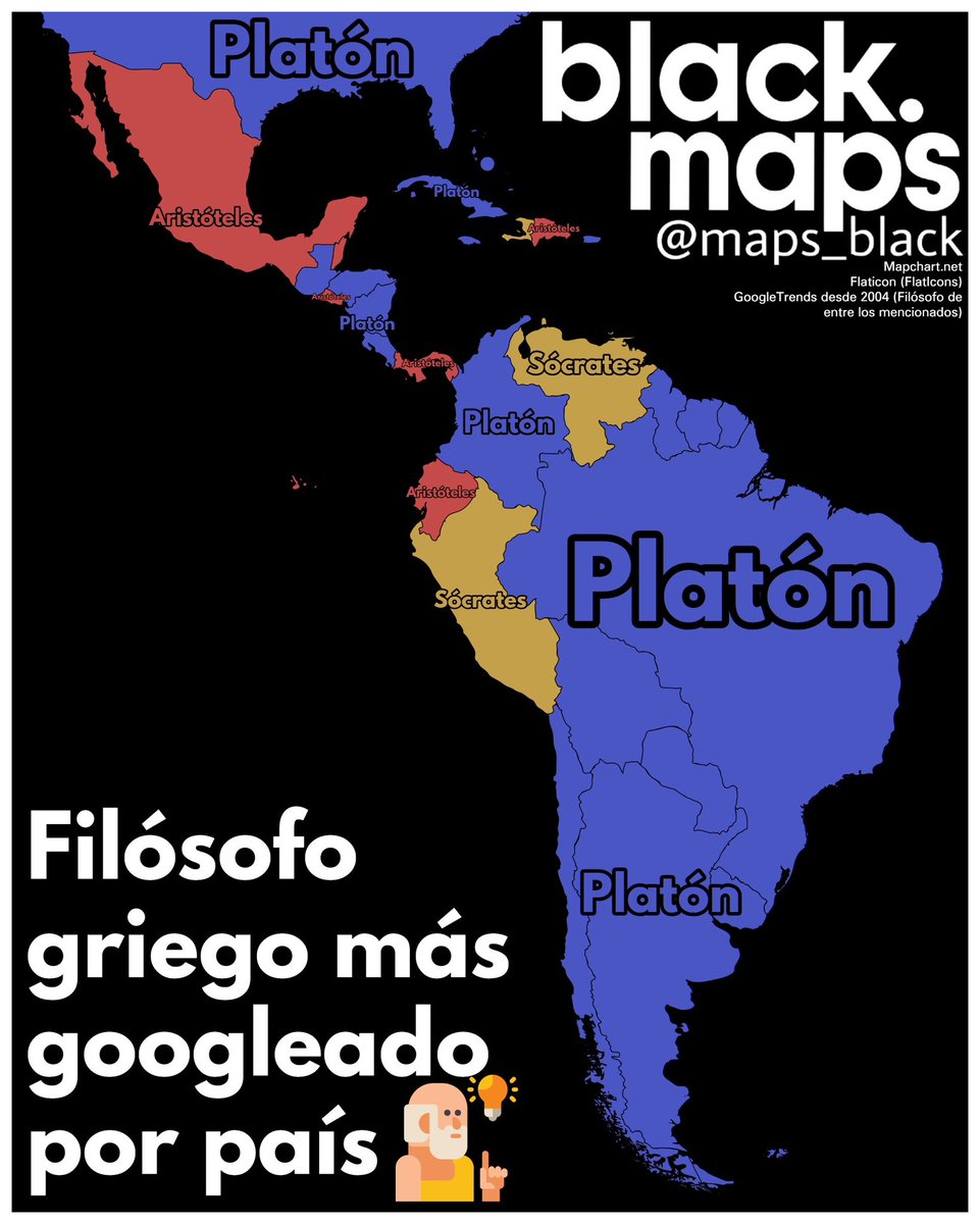 Filósofo griego más buscado en Google por país 🇬🇷💡