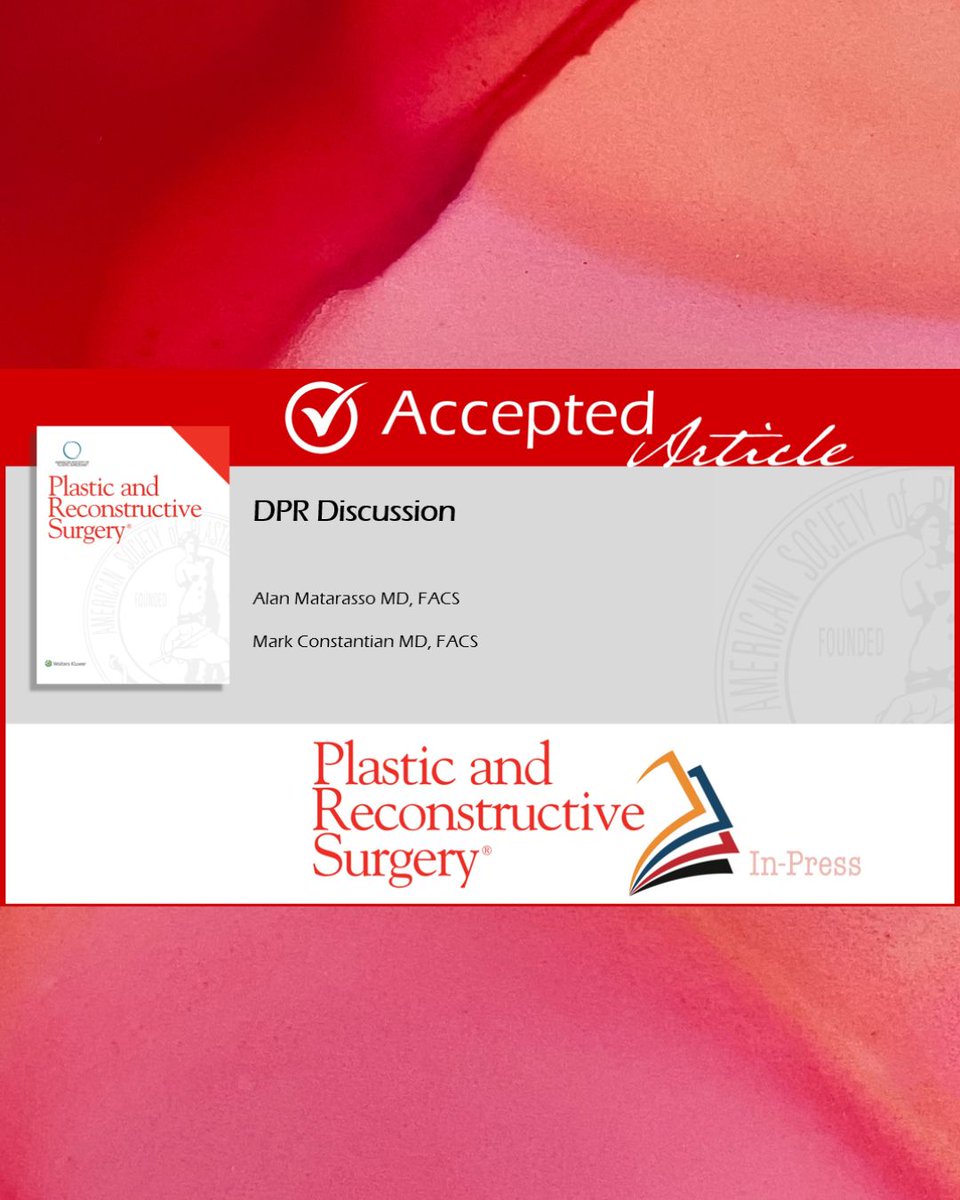 In a forthcoming article in the Plastic and Reconstructive Journal, Drs. Alan Matarasso and Mark Constantian will be discussing and comparing different rhinoplasty techniques.
#PlasticSurgeonMatarasso #plasticsurgery #prsjournal