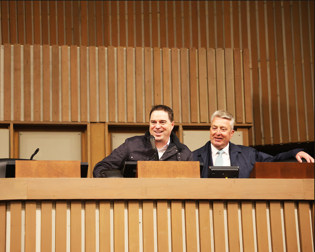 keeneland's tweet image. We're thrilled to welcome Ireland's Minister of Agriculture, @martinheydonfg, to Keeneland this morning!