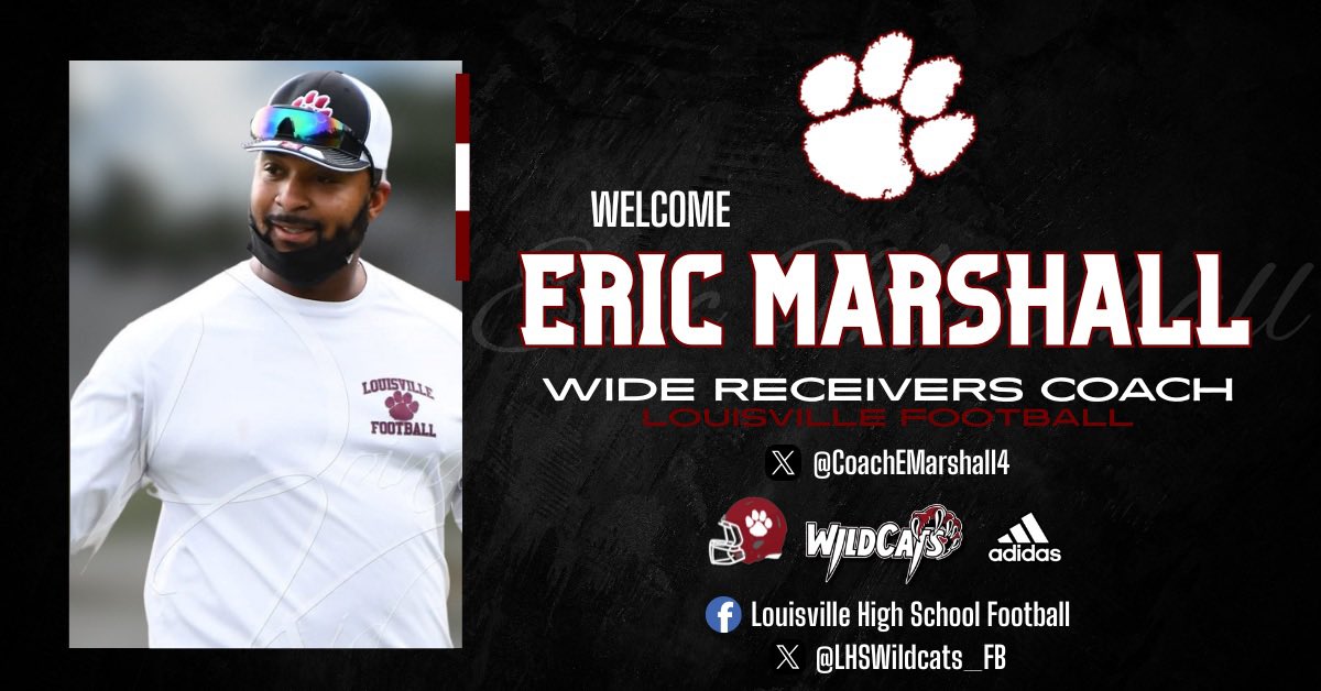 Louisville HS Football (@lhswildcats_fb) on Twitter photo π Welcome back to Louisville, <a href="/CoachEMarshall4/">Coach Eric Marshall</a> π
π He is a native of Eupora, MS and graduated from Eupora High School. He played football at Holmes CC and Delta State. He then went on to graduate from MVSU with a degree in Physical Education
#OneTeamOneGoal | #BEL13VE π π Welcome back to Louisville, <a href="/CoachEMarshall4/">Coach Eric Marshall</a> π
π He is a native of Eupora, MS and graduated from Eupora High School. He played football at Holmes CC and Delta State. He then went on to graduate from MVSU with a degree in Physical Education
#OneTeamOneGoal | #BEL13VE π