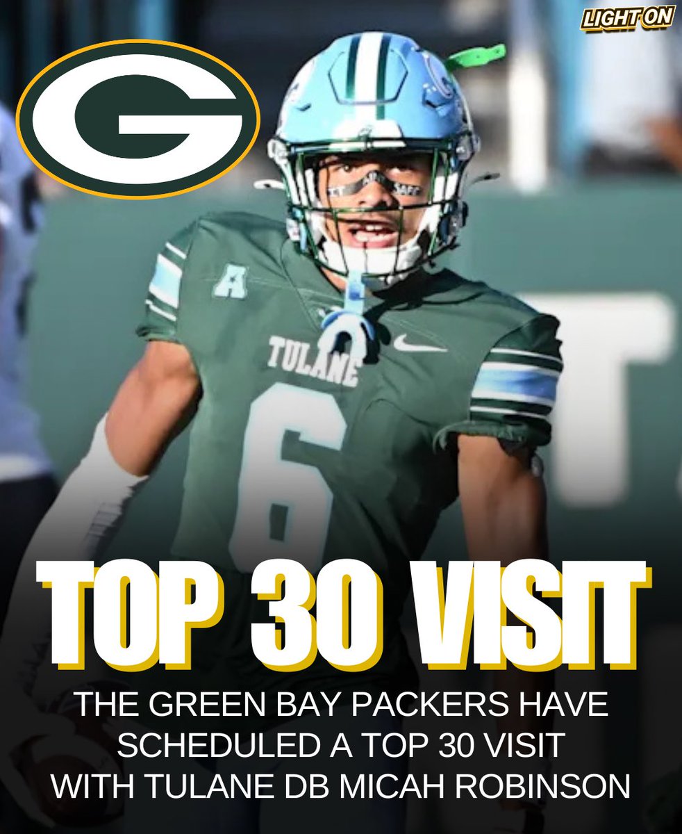 The Green Bay Packers have scheduled a Top 30 visit with Tulane defensive back Micah Robinson, per source.