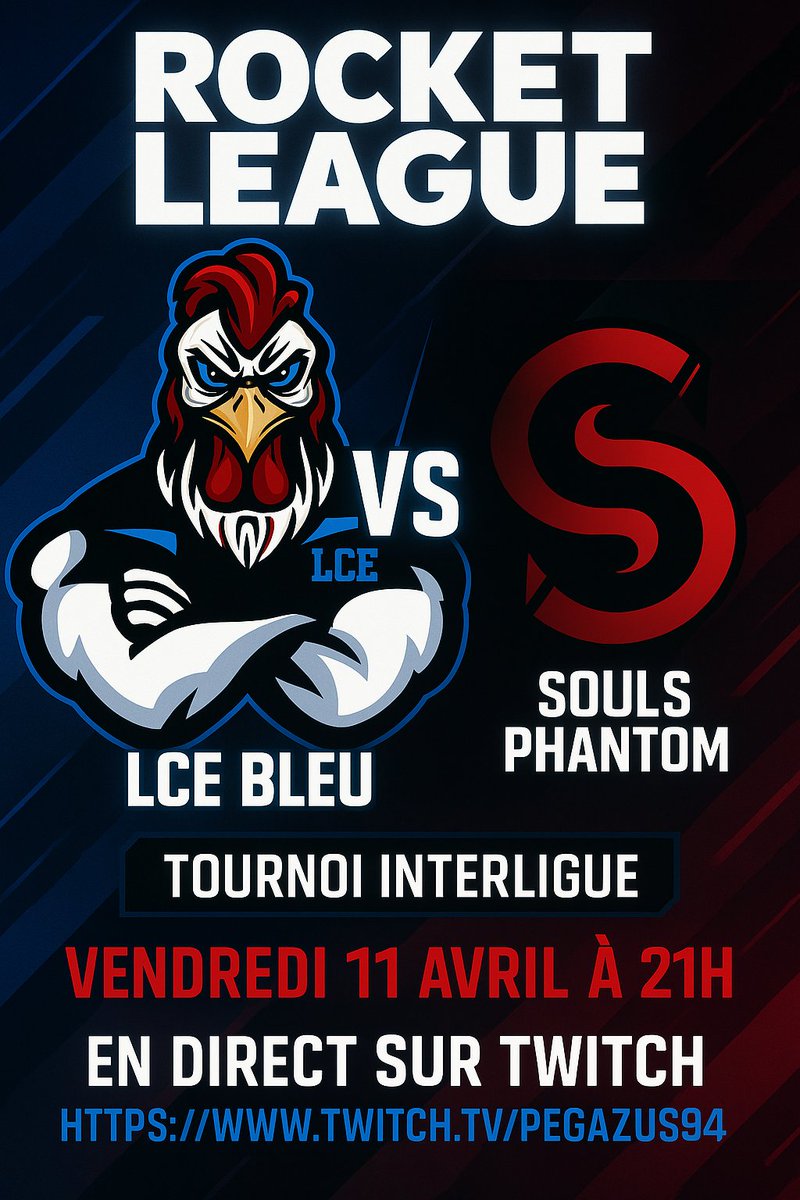 Les Coqs E-Sportifs (@lescoqsesport) on Twitter photo ๐ฅ ๐๐๐๐๐๐๐๐๐๐ ! <a href="/Interligue_off/">interligue ITL</a>
โ๏ธ 21H en Bo7 !
๐ LCE BLEU vs Souls Phantom
๐บ ๐๐ฉ๐ง๐๐๐ข ๐พ๐๐จ๐ฉ : twitch.tv/pegazus94
๐ Le retour du GOAT au cast ! ๐ฅ ๐๐๐๐๐๐๐๐๐๐ ! <a href="/Interligue_off/">interligue ITL</a>
โ๏ธ 21H en Bo7 !
๐ LCE BLEU vs Souls Phantom
๐บ ๐๐ฉ๐ง๐๐๐ข ๐พ๐๐จ๐ฉ : twitch.tv/pegazus94
๐ Le retour du GOAT au cast !