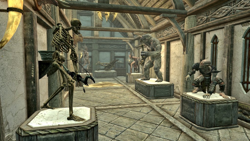 PauloNunesBR_'s tweet photo. Acho muito bacana essa mecânica de construção de casas no Skyrim: Hearthfire. Além de muito útil pra organizar os itens (sim, sou Zé Lootinho demais 😅), as salas de armaduras e troféus ficam estilosas demais...e agora até aquário dá pra colocar. 👌
#Skyrim #Heartfire #XboxShare