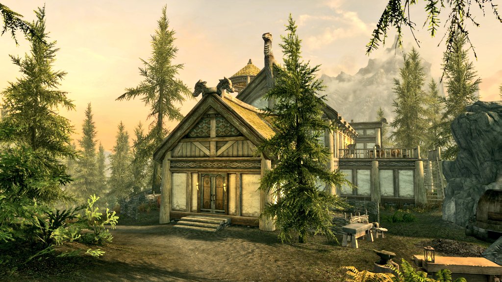 PauloNunesBR_'s tweet photo. Acho muito bacana essa mecânica de construção de casas no Skyrim: Hearthfire. Além de muito útil pra organizar os itens (sim, sou Zé Lootinho demais 😅), as salas de armaduras e troféus ficam estilosas demais...e agora até aquário dá pra colocar. 👌
#Skyrim #Heartfire #XboxShare