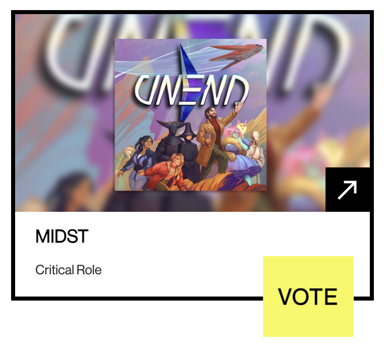 #MIDST is nominated for this year's Webby Awards! 🧡 ✨ 

Vote for our extra-cosmic adventure in the Experimental &amp; Innovation category and help us take home a win for the Cosmos! 

VOTE NOW ⬇️
vote.webbyawards.com/PublicVoting#/…