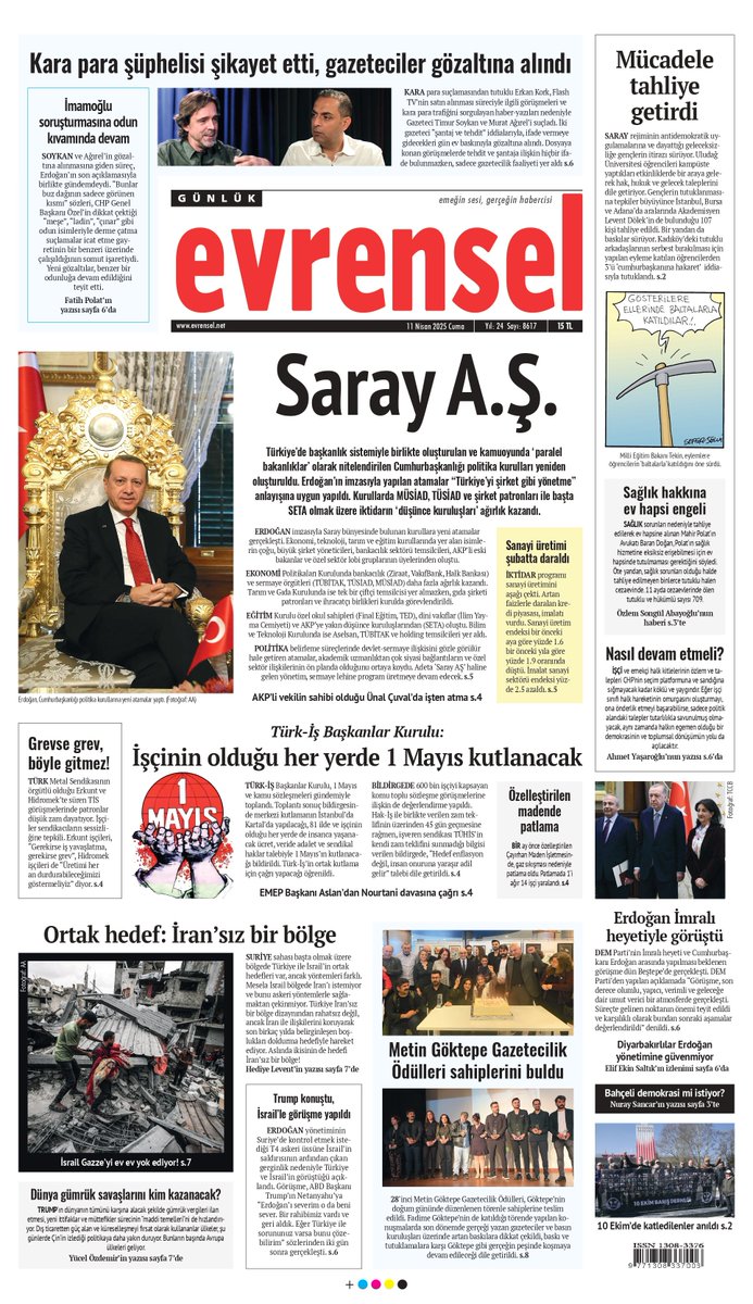 Başkanlık sistemiyle birlikte gelen ve ‘paralel bakanlıklar’ olarak da bilinen CB politika kurulları yeniden oluşturuldu. Erdoğan imzalı atamalar "Türkiye’yi şirket gibi yönetme" vaadine uygun, adeta bir ‘Saray A.Ş.’ yönetimi! 
> Kurullarda yer alan isimlerin çoğu, şirket ve