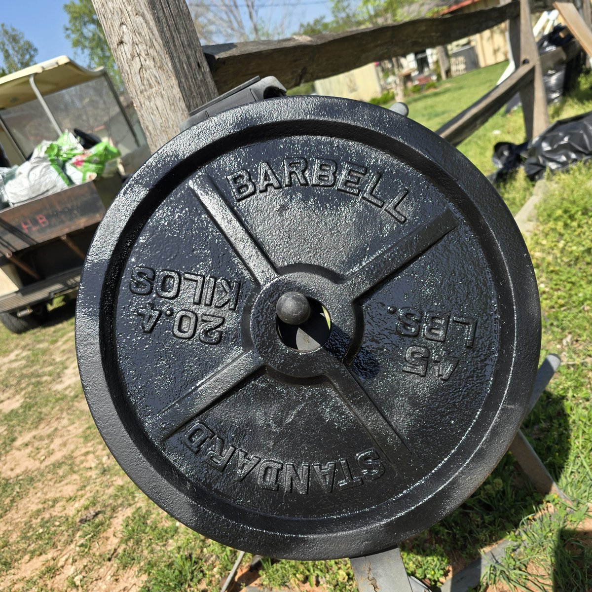 PecosBill817's tweet photo. I'm almost done with my first plate.
A few others are ready to paint.
I'm doing the words and numbers green.
#diy #health #gym #fitness #wellness new gym opening soon!!
#infowars #infowarsstore
I like the infowars supplements! https://t.co/kZsRReMhSg