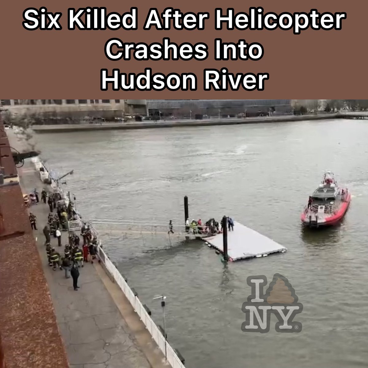 NyShittyNews's tweet image. #NYShitty🗽💩; On the afternoon of April 10, 2025, a devastating helicopter crash occurred in the #HudsonRiver near Lower #Manhattan, claiming multiple lives and prompting a large-scale emergency response. The incident unfolded around 3:15 p.m. EDT, with the Bell 206 helicopter