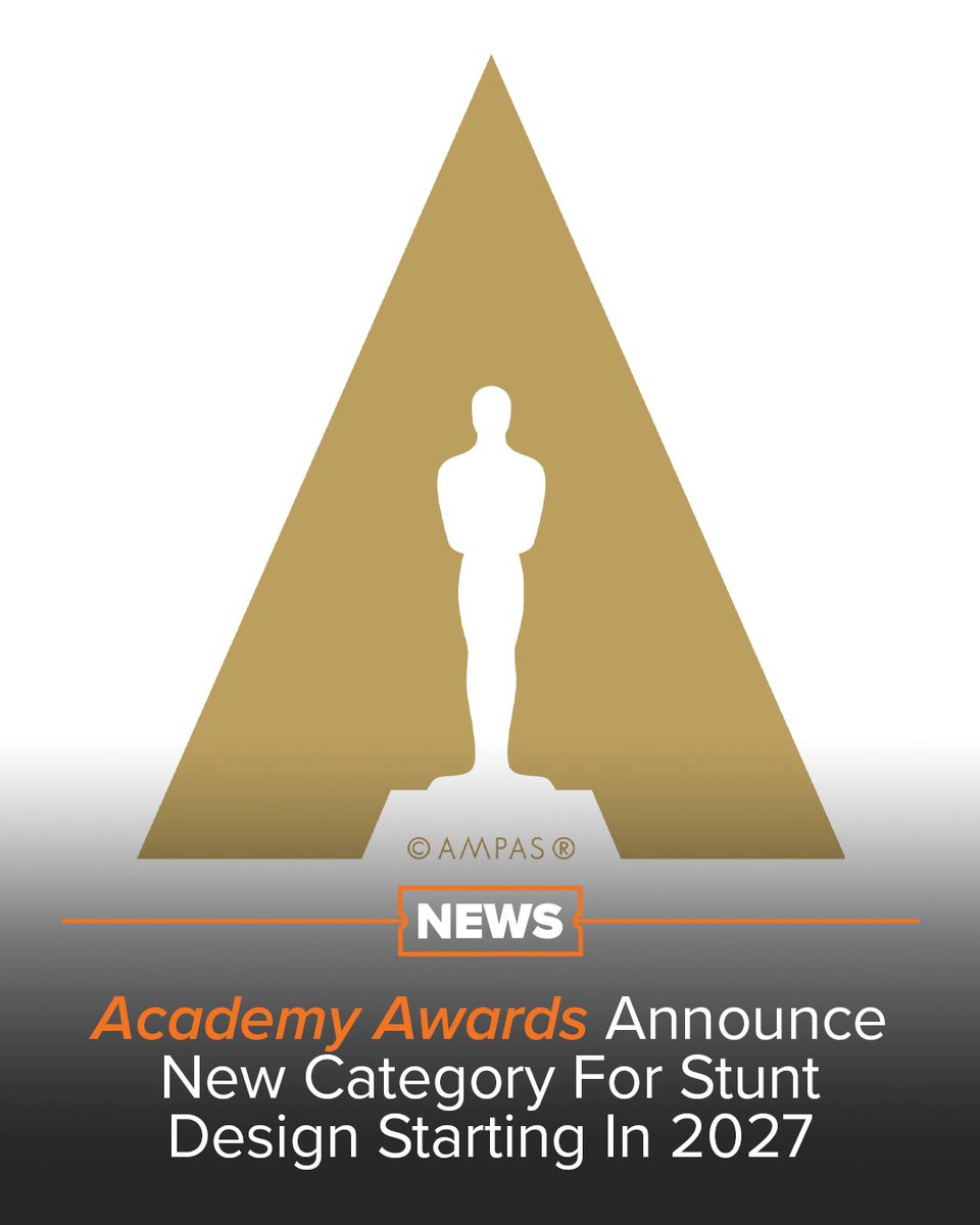 Fandango's tweet image. MOVIE NEWS: The Academy has officially announced a Stunt Design category for the 100th Oscars.