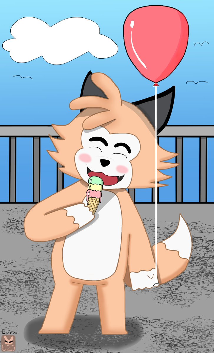 This is for Thai children's day 2025 event with <a href="/9Sherifff/">(REAL) 9Sheriff (Wahhh)</a>  

and I got to draw @Goon_Peekaboo!
#furry #furryarts