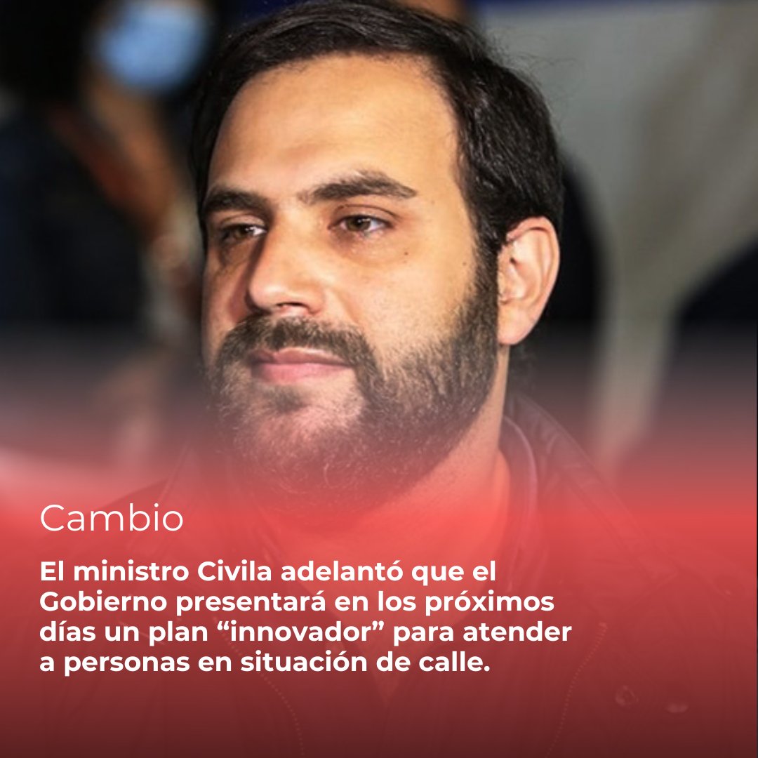“Queremos pasar de centros nocturnos a centros 24 horas”, dijo <a href="/gonzacivila/">Gonzalo Civila</a> al anunciar que se presentará un plan innovador para personas en situación de calle. El anuncio será “antes que llegue el frío”.

Leer más en ➡️ informarte.com.uy/civila-anuncio…