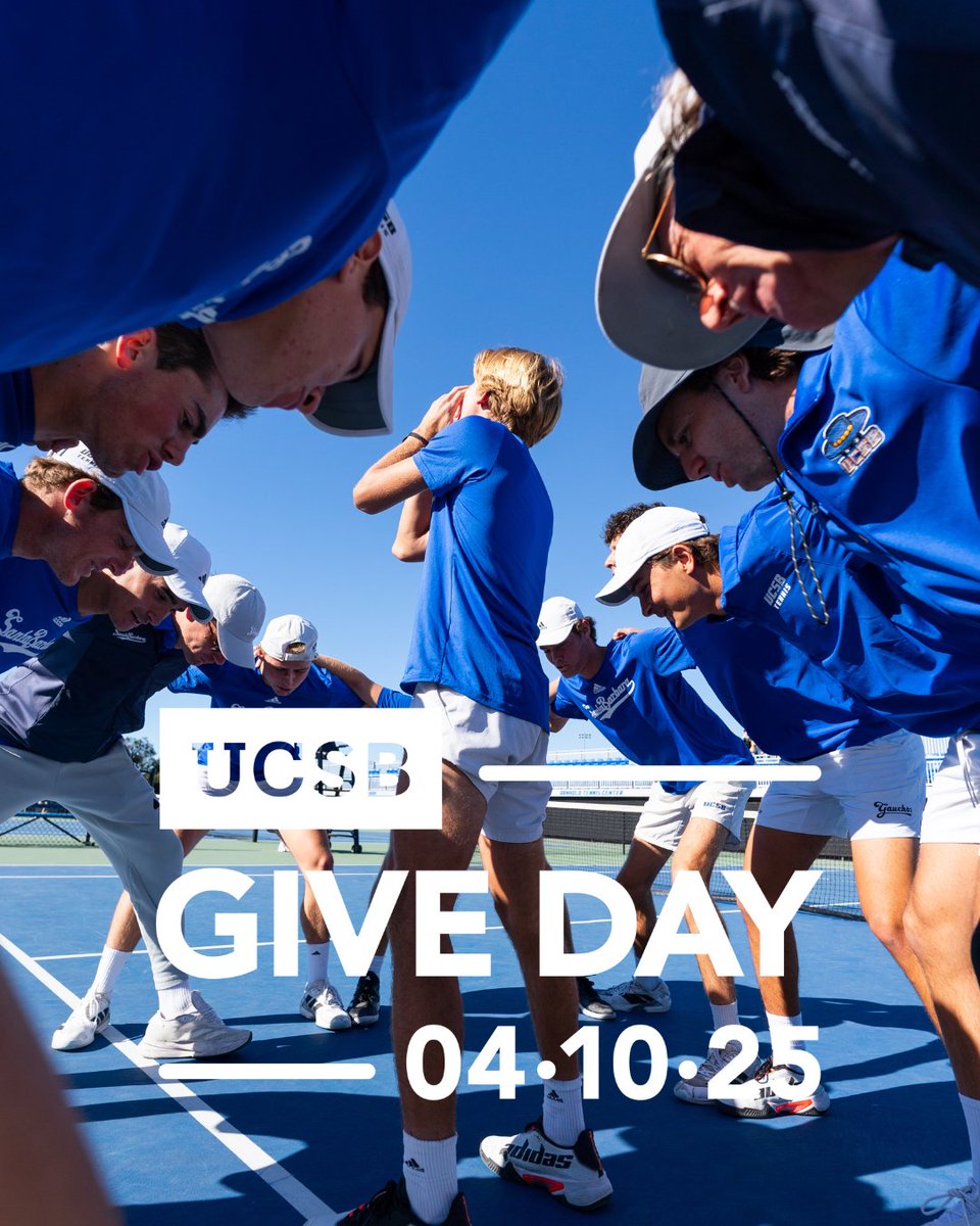 ucsbmtennis's tweet photo. Give Day has started! Help us support our student-athletes, coaches and many others by donating to the link below!

🔗 https://t.co/JV1b5uBKMz

#GoGauchos https://t.co/14izyURAAt