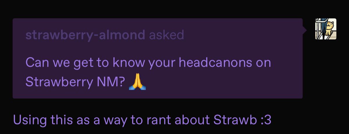 ennui_mn's tweet photo. Rambled— SO MUCH about her on tumblr, so to check the headcanons out go to my tumblr
https://t.co/6Vyy18Ksnt
^ this post specifically
-
-
#UTMV #NightmareSans #StrawberryNightmare #StrawberryNightmareSans #2pNightmare #2pNightmareSans
(Use she/her on NM 🏳️⚧️🏳️⚧️) https://t.co/NL5XI2zVwE