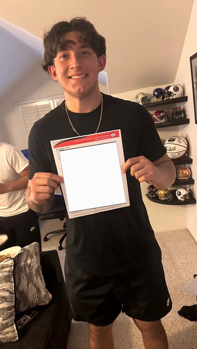 Signed! Cole Clifton letter of intent with Southern Utah University.